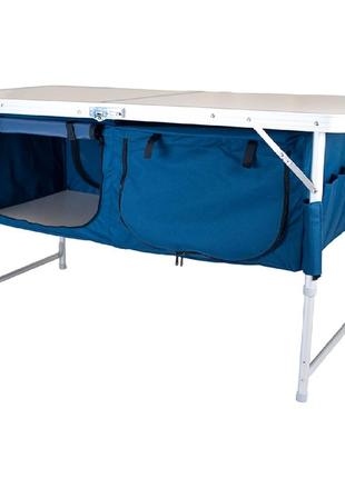 Універсальний стіл тумба ranger rcase стіл чемодан туристичний похідний з полицями1 фото