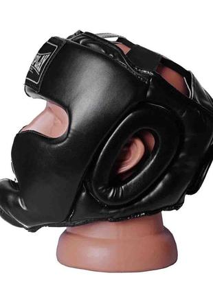 Удобный боксерский шлем тренировочный powerplay черный m