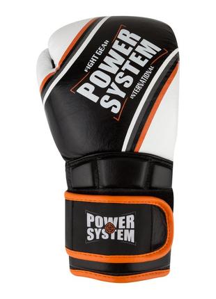 Боксерські рукавиці power system ps 5006 contender black/orange line 14 унцій