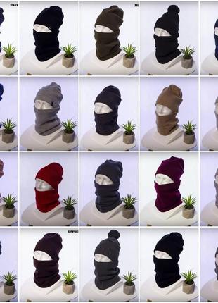 Зимнее термобелье мужское черное , комплект 6 в 1 штаны + кофта + шапка и баф + термоноски + перчатки6 фото