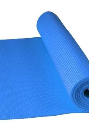 Коврик голубой для йоги и фитнеса power system fitness-yoga mat blue