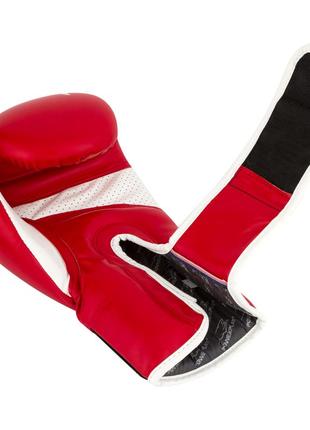 Боксерские перчатки для тренировок powerplay красные 8 унций4 фото