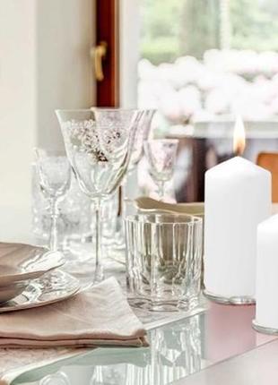 Комплект свечек белые 4 шт, набор свечи парафиновые, свеча для дома для света романтика праздник подарок5 фото