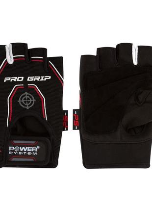 Спортивные перчатки для фитнеса и тяжелой атлетики power system pro grip evo black xs