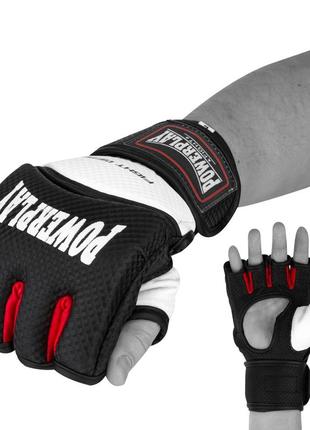 Перчатки для mma для тренировок powerplay черно-белые m