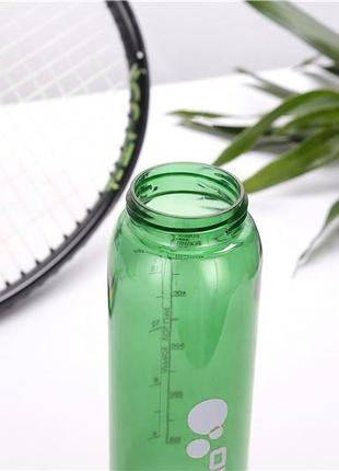 Бутылочка для воды casno 600 мл зеленая с соломинкой  для спорта для тренировок многоразовая для пит5 фото