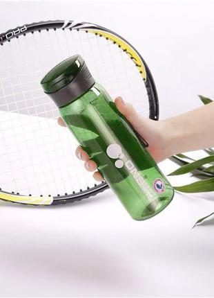 Бутылочка для воды casno 600 мл зеленая с соломинкой  для спорта для тренировок многоразовая для пит7 фото