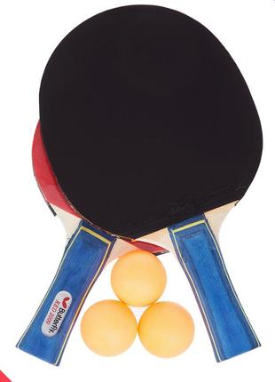 Удобный набор ракеток для настольного тенниса (пинг понга) 2 ракетки + 3 мячи2 фото