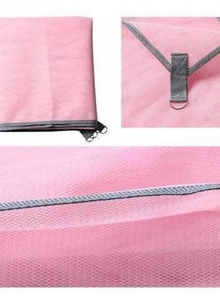Коврик-подстилка с функцией анти-песок для пляжа sand free mat 200x200 см розовый