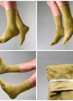 Термоноски мужские олива носки теплые для мужчин хаки 6 пар мужских носков набор подарочный для мужчины зимние2 фото