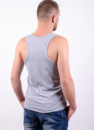 Майка чоловіча, сірий меланж