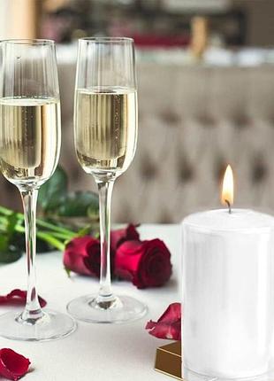 Свічка столова циліндр bispol sw70/120-090 білий