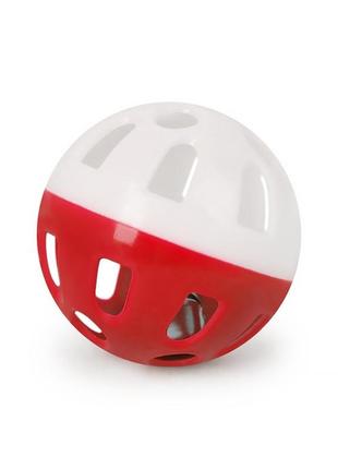 Мячик с колокольчиком игрушка для кошек pipitao 012201 red d:3,8 см1 фото