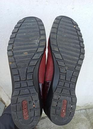 Комфортні шкіряні черевики, туфлі rieker6 фото