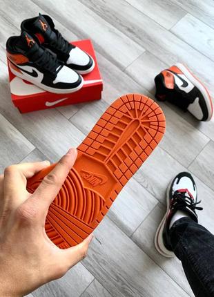 Кросівки nike air jordan retro 1 orange5 фото