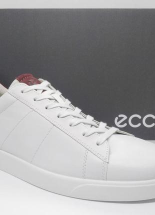 Шкіряні кросівки кеди ecco street оригінал