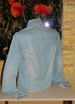 Куртка джинсовая женская светлая размер 42-44 wallys jeans2 фото