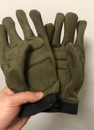Зимові штурмові рукавиці перчатки военные хаки хакі перчатки військові тактичні зимные на утеплитиле9 фото