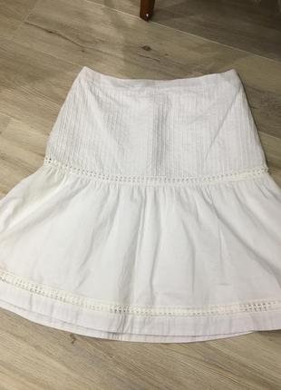 Белая юбка munthe&simonsen оригинал. размер s.5 фото
