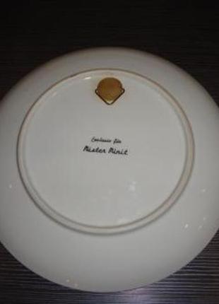 Большая немецкая, интерьерная тарелка frankfurt  (д-24см)  90хх.гг.германия2 фото