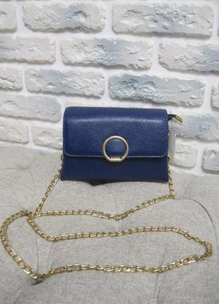 Новый синий клатч сумочка1 фото