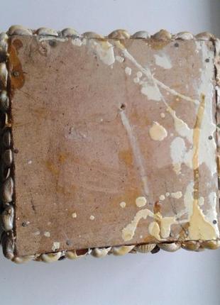 Шкатулка из ракушек ручная работа винтаж