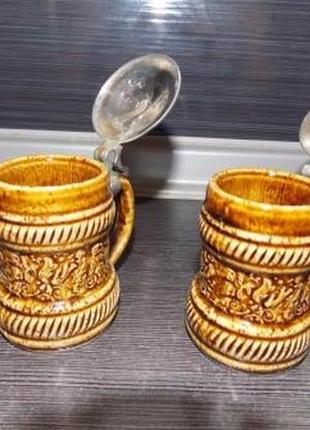 2 кружки-стопки немецкие высота-6см.германия