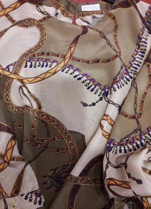 Красивая блузочка в оттенках оливкового цвета-италия5 фото