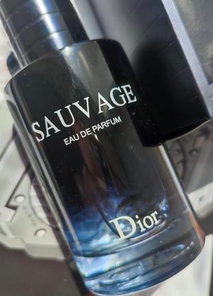 Оригинал dior sauvage диор саваж остаток духов во флаконе духи парфюм