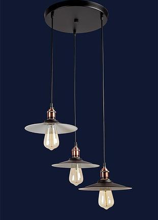 Люстра в стиле лофт 752837f-3 bk+wh (300)