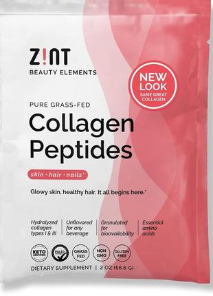 Колаген гідролізований 1 та 3 типу zint екологічно чисті пептиди колагену 56,6 г