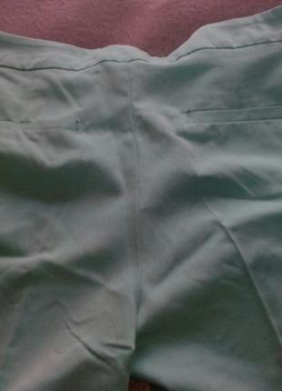 Крутезні класичні літні штани мятного кольору2 фото