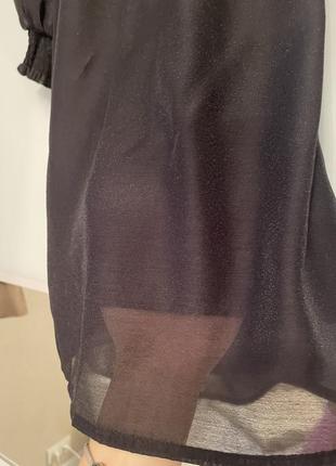 Коротка сукня з органзи бейбідол чорна h&m4 фото