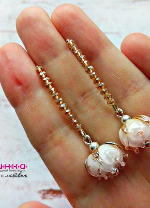Серебряные серьги 925 пробы 3