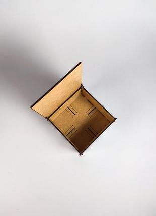 Подарочная коробка с гравировкой "ти моє серденько", 10*10*5 см6 фото