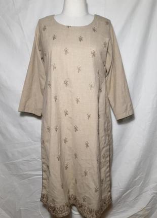 Женское платье туника с вышивкой, вышиванка6 фото