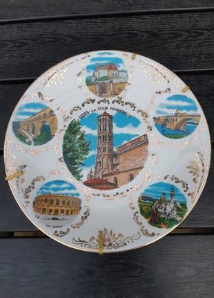 Красива настінна тарілка la tour fenestrelle (діаметр-24 см) Мононако 90х.г.