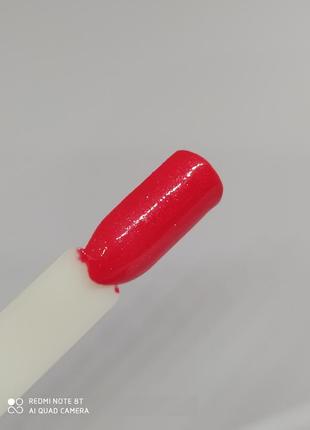 Гель лак 28 ( красный с блестками)