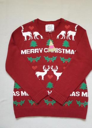 Классный свитер в новогодний принт i love my christmas jumper