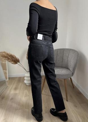 Чорні прямі джинси straight zara5 фото