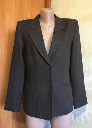 Роскошный льняной жакет,пиджак shann !!