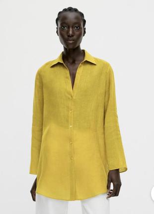 Лляна сорочка massimo dutti оригінал