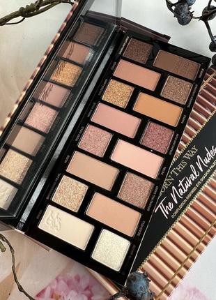 Палетка too faced born this way the natural nudes eye shadow palette