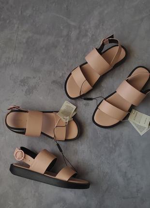 Босоніжки сандалі жіночі бежеві пудрові 37 382 фото
