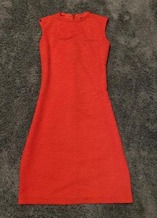 Платье платье облегающее красное1 фото