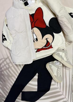 Zara disney minnie mouse костюм і жилет жилетка безрукавка