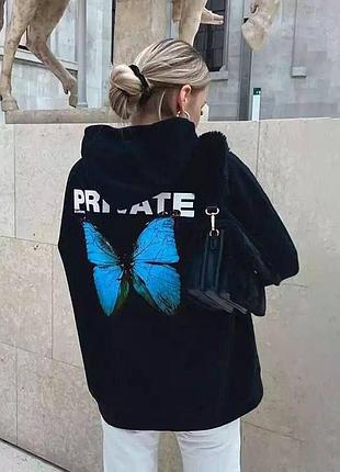 Худи трех нить на флисе