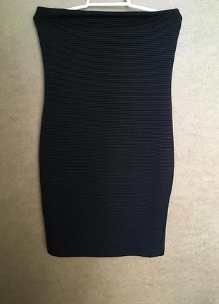 Вечернее коктейльное чёрное платье