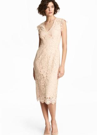 Кружевное платье h&m