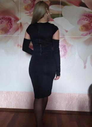 Элегантное черное платье!италия!8 фото